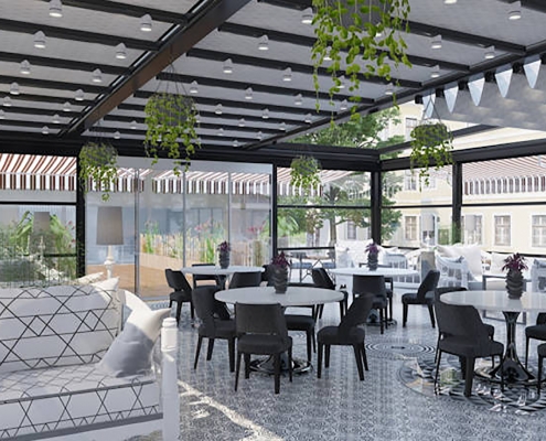 Karaburun Tente Pergola, Otomatik Tente Pergola Modeli 4