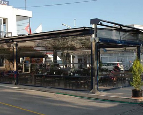 Karaburun Tente Pergola, Şeffaf Stor Modeli 4