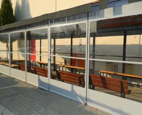 Karaburun Tente Pergola, Şeffaf Stor Modeli 5