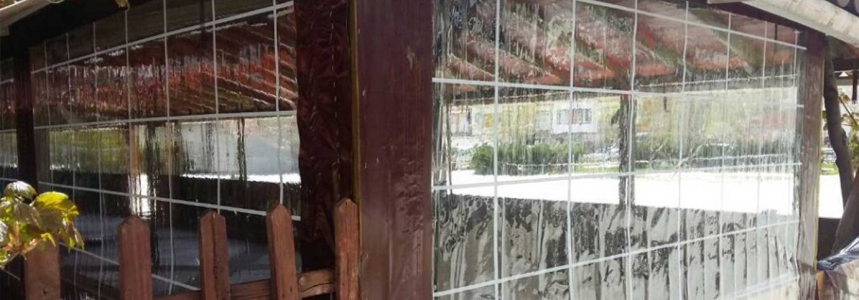 Karaburun Tente Pergola, Şeffaf Stor